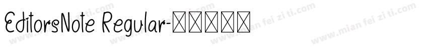 EditorsNote Regular字体转换
